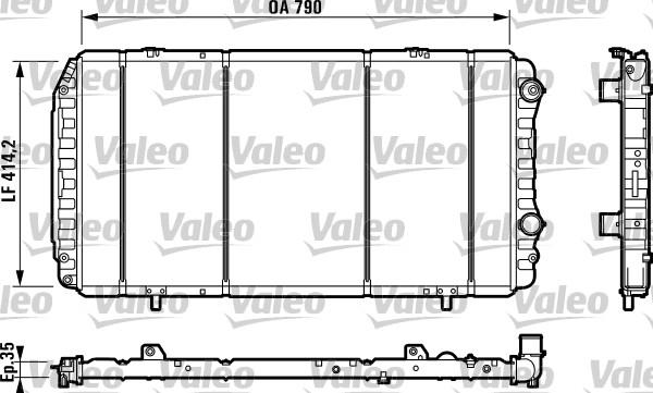 Valeo 730998 - Radiators, Motora dzesēšanas sistēma ps1.lv