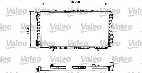 Valeo 730997 - Radiators, Motora dzesēšanas sistēma ps1.lv