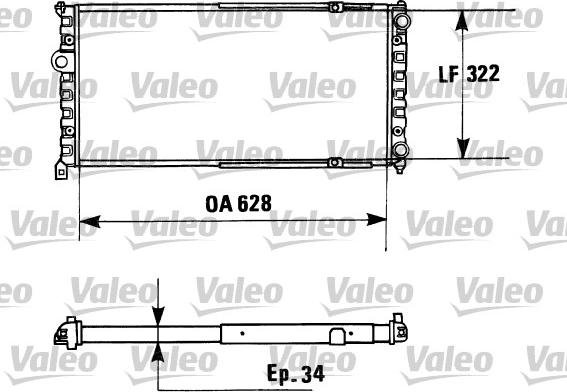 Valeo 730945 - Radiators, Motora dzesēšanas sistēma ps1.lv