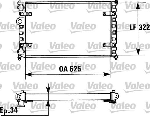 Valeo 730947 - Radiators, Motora dzesēšanas sistēma ps1.lv