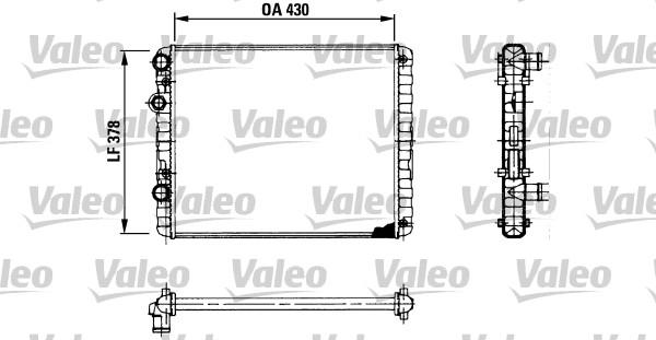 Valeo 730956 - Radiators, Motora dzesēšanas sistēma ps1.lv