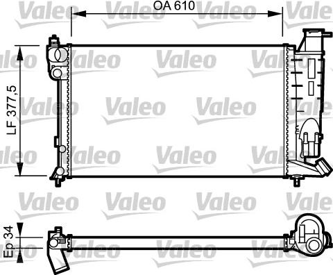 Valeo 730983 - Radiators, Motora dzesēšanas sistēma ps1.lv