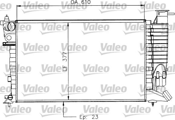 Valeo 730927 - Radiators, Motora dzesēšanas sistēma ps1.lv