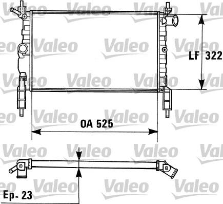 Valeo 730975 - Radiators, Motora dzesēšanas sistēma ps1.lv