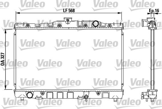 Valeo 730468 - Radiators, Motora dzesēšanas sistēma ps1.lv