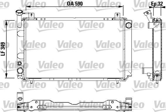 Valeo 730408 - Radiators, Motora dzesēšanas sistēma ps1.lv