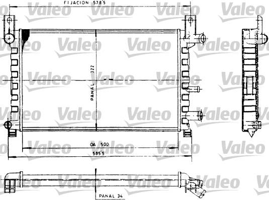 Valeo 730483 - Radiators, Motora dzesēšanas sistēma ps1.lv