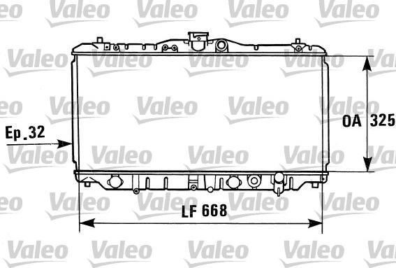 Valeo 730430 - Radiators, Motora dzesēšanas sistēma ps1.lv