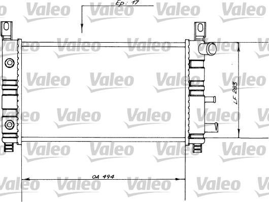 Valeo 730558 - Radiators, Motora dzesēšanas sistēma ps1.lv