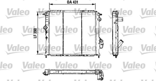 Valeo 730501 - Radiators, Motora dzesēšanas sistēma ps1.lv