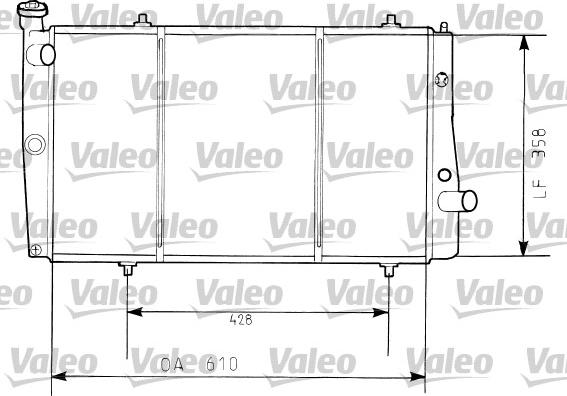 Valeo 730634 - Radiators, Motora dzesēšanas sistēma ps1.lv