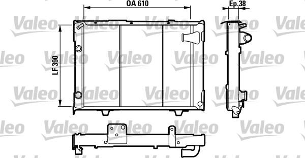 Valeo 730026 - Radiators, Motora dzesēšanas sistēma ps1.lv