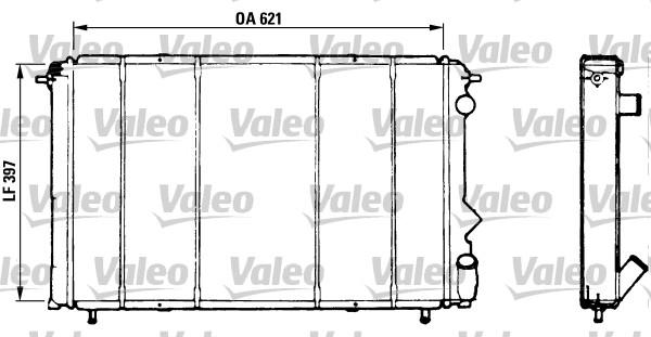 Valeo 730184 - Radiators, Motora dzesēšanas sistēma ps1.lv