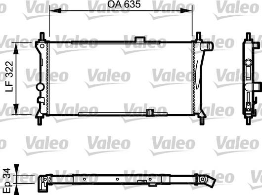 Valeo 730125 - Radiators, Motora dzesēšanas sistēma ps1.lv