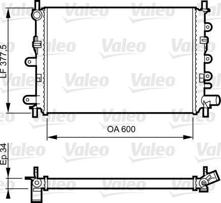 Valeo 730856 - Radiators, Motora dzesēšanas sistēma ps1.lv