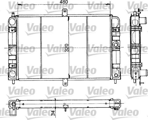 Valeo 730317 - Radiators, Motora dzesēšanas sistēma ps1.lv