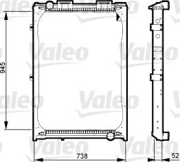 Valeo 730 323 - Radiators, Motora dzesēšanas sistēma ps1.lv