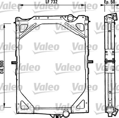 Valeo 730222 - Radiators, Motora dzesēšanas sistēma ps1.lv