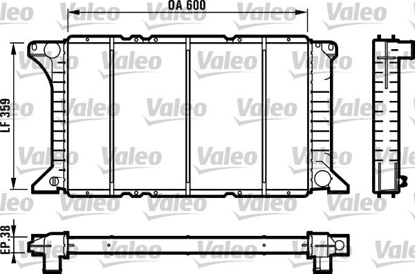 Valeo 731492 - Radiators, Motora dzesēšanas sistēma ps1.lv