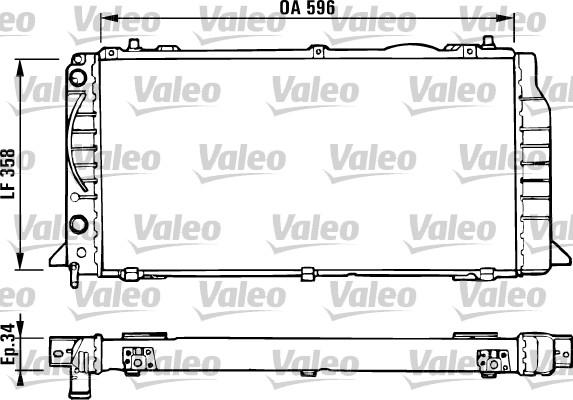 Valeo 731422 - Radiators, Motora dzesēšanas sistēma ps1.lv