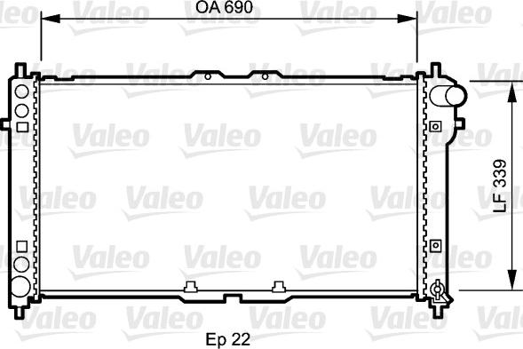 Valeo 731472 - Radiators, Motora dzesēšanas sistēma ps1.lv