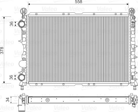 Valeo 731591 - Radiators, Motora dzesēšanas sistēma ps1.lv