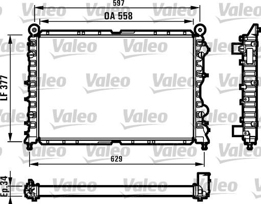 Valeo 731561 - Radiators, Motora dzesēšanas sistēma ps1.lv