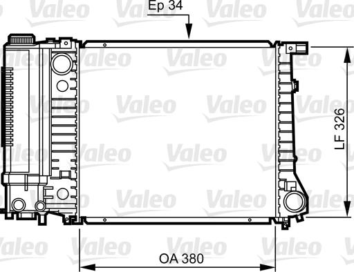 Valeo 731509 - Radiators, Motora dzesēšanas sistēma ps1.lv