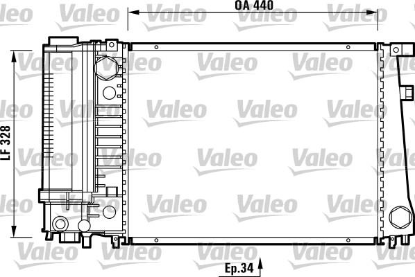 Valeo 731510 - Radiators, Motora dzesēšanas sistēma ps1.lv