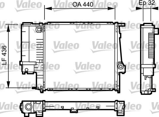 Valeo 731511 - Radiators, Motora dzesēšanas sistēma ps1.lv