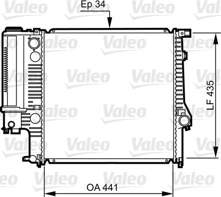 Valeo 731512 - Radiators, Motora dzesēšanas sistēma ps1.lv