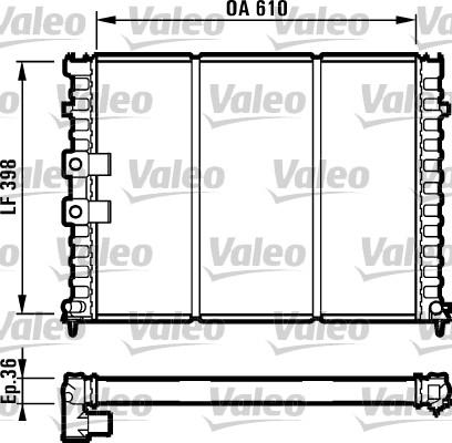 Valeo 731584 - Radiators, Motora dzesēšanas sistēma ps1.lv