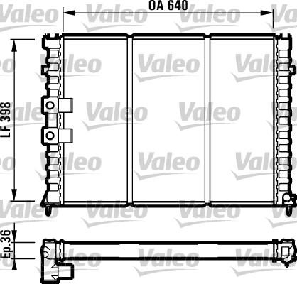 Valeo 731585 - Radiators, Motora dzesēšanas sistēma ps1.lv