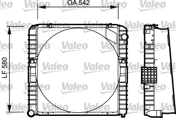 Valeo 731534 - Radiators, Motora dzesēšanas sistēma ps1.lv