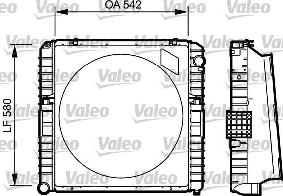 Valeo 731535 - Radiators, Motora dzesēšanas sistēma ps1.lv