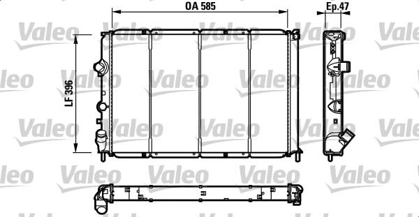 Valeo 731538 - Radiators, Motora dzesēšanas sistēma ps1.lv