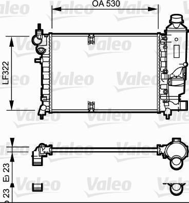 Valeo 731527 - Radiators, Motora dzesēšanas sistēma ps1.lv