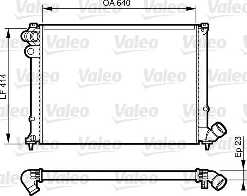 Valeo 731574 - Radiators, Motora dzesēšanas sistēma ps1.lv