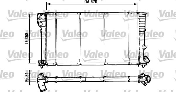 Valeo 731571 - Radiators, Motora dzesēšanas sistēma ps1.lv