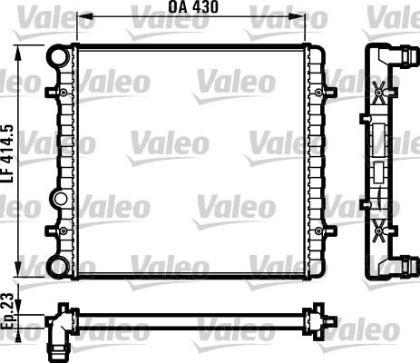 Valeo 731607 - Radiators, Motora dzesēšanas sistēma ps1.lv