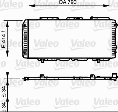 Valeo 731611 - Radiators, Motora dzesēšanas sistēma ps1.lv
