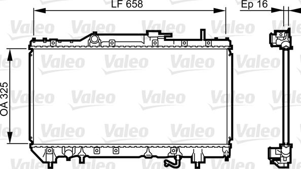 Valeo 731685 - Radiators, Motora dzesēšanas sistēma ps1.lv