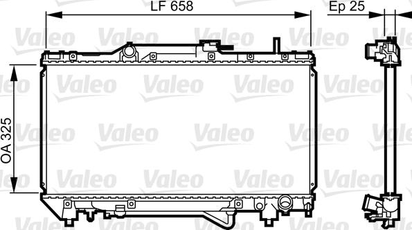 Valeo 731682 - Radiators, Motora dzesēšanas sistēma ps1.lv