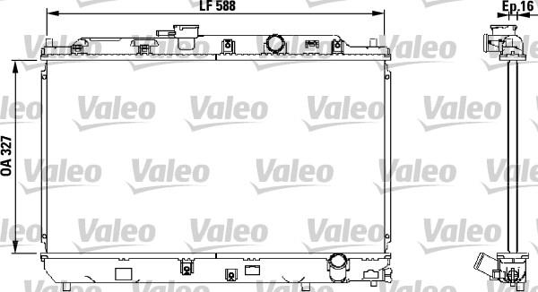 Valeo 731634 - Radiators, Motora dzesēšanas sistēma ps1.lv