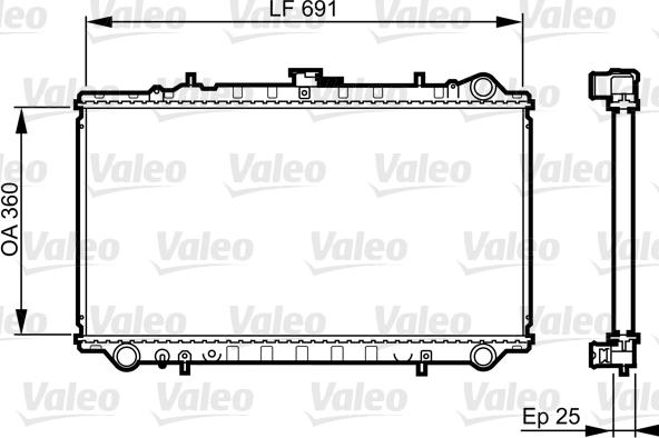 Valeo 731674 - Radiators, Motora dzesēšanas sistēma ps1.lv