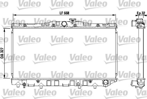 Valeo 731095 - Radiators, Motora dzesēšanas sistēma ps1.lv