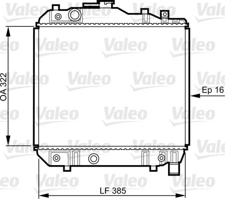 Valeo 731042 - Radiators, Motora dzesēšanas sistēma ps1.lv