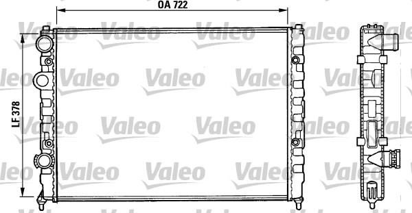 Valeo 731006 - Radiators, Motora dzesēšanas sistēma ps1.lv