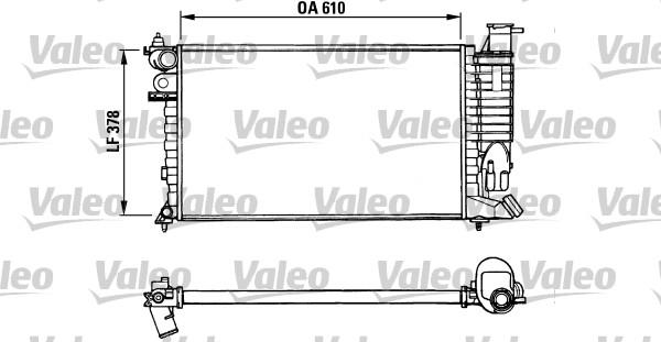 Valeo 731010 - Radiators, Motora dzesēšanas sistēma ps1.lv