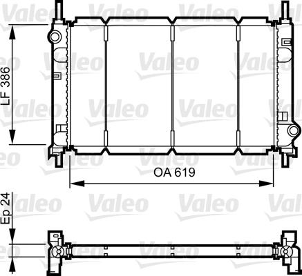 Valeo 731011 - Radiators, Motora dzesēšanas sistēma ps1.lv